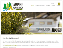Tablet Screenshot of camping-alpirsbach.de